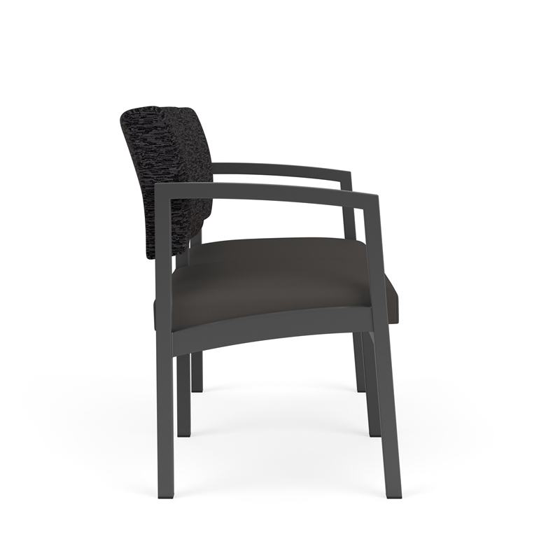 Lesro Industries Steel Waiting Reception 2 Seat Sofa Steel Frame in Gray