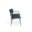Lesro Industries Steel Waiting Reception 3 Seat Sofa Steel Frame in Blue
