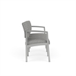 Lesro Industries Steel Waiting Reception 3 Seat Sofa Steel Frame in Gray