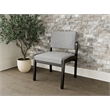 Lesro Industries Wood Waiting Reception Armless Guest Chair in Gray