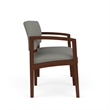 Lesro Industries Wood Waiting Reception 2 Seat Sofa Wood Frame in Gray
