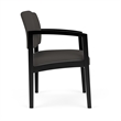 Lesro Industries Wood Waiting Reception Guest Chair Wood Frame in Gray