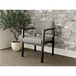 Lesro Industries Wood Waiting Reception Guest Chair Wood Frame in Gray