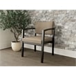 Lesro Industries Wood Waiting Reception Guest Chair Wood Frame in Brown