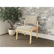 Lesro Industries Wood Waiting Reception Armless Guest Chair in Brown