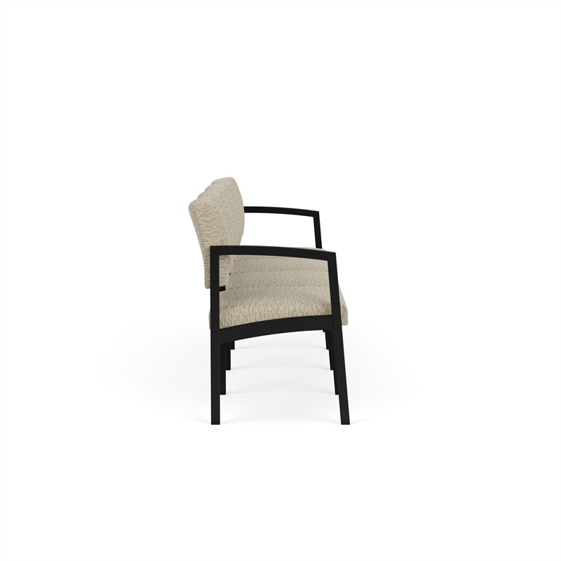 Lesro Industries Steel Waiting Reception 4 Seat Sofa Steel Frame in Brown
