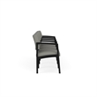 Lesro Industries Steel Waiting Reception 4 Seat Tandem Seating  in Gray