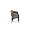 Lesro Industries Steel Waiting Reception 4 Seat Tandem Seating  in Brown
