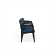Lesro Industries Steel Waiting Reception 4 Seat Tandem Seating  in Blue