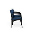 Lesro Industries Steel Reception 2 Chairs With Center Table  in Blue