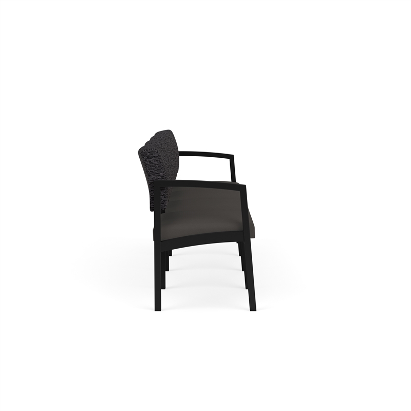 Lesro Industries Steel Waiting Reception 4 Seat Sofa Steel Frame in Gray