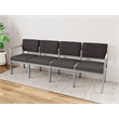 Lesro Industries Steel Waiting Reception 4 Seat Sofa Steel Frame in Gray