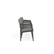 Lesro Industries Steel Waiting Reception 4 Seat Tandem Seating in Gray