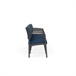 Lesro Industries Steel Waiting Reception 4 Seat Tandem Seating in Blue