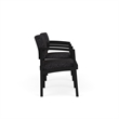 Lesro Industries Steel Reception 2 Chairs With Center Table in Black