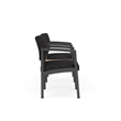 Lesro Industries Steel Reception 2 Chairs With Center Table in Black