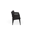Lesro Industries Steel Waiting Reception 4 Seat Tandem Seating in Black