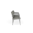Lesro Industries Steel Waiting Reception 4 Seat Tandem Seating in Gray