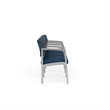 Lesro Industries Steel Waiting Reception 4 Seat Tandem Seating in Blue