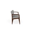 Lesro Industries Wood Waiting Reception 4 Seat Sofa Wood Frame in Gray