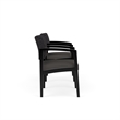 Lesro Industries Wood Reception 2 Chairs With Center Table in Gray