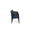 Lesro Industries Wood Waiting Reception 4 Seat Tandem Seating in Blue