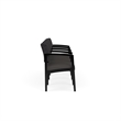 Lesro Industries Wood Waiting Reception 4 Seat Tandem Seating in Gray