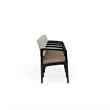 Lesro Industries Wood Waiting Reception 4 Seat Tandem Seating in Brown