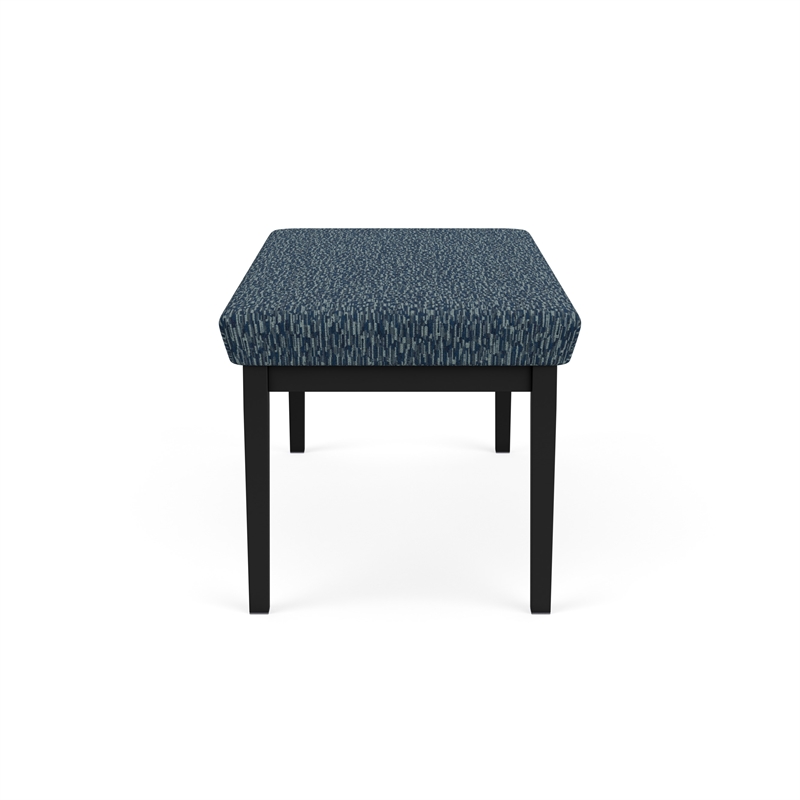 Lesro Industries Steel Waiting Reception 2 Seat Bench Steel Frame in Blue