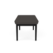 Lesro Industries Steel Waiting Reception 2 Seat Bench Steel Frame in Gray
