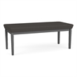 Lesro Industries Steel Waiting Reception 2 Seat Bench Steel Frame in Gray