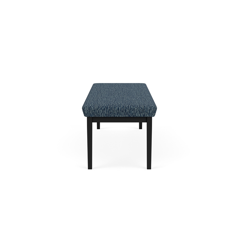 Lesro Industries Steel Waiting Reception 3 Seat Bench Steel Frame in Blue