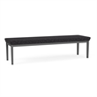 Lesro Industries Steel Waiting Reception 3 Seat Bench Steel Frame in Black