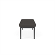 Lesro Industries Steel Waiting Reception 3 Seat Bench Steel Frame in Gray