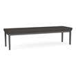 Lesro Industries Steel Waiting Reception 3 Seat Bench Steel Frame in Gray