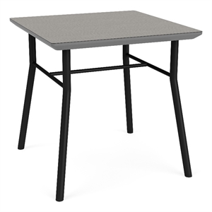 Lesro 20x20&quot Vancouver Square Reception End Table  in Dark Gray
