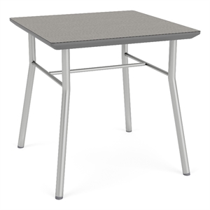 Lesro 20x20&quot Vancouver Square Reception End Table  in Dark Gray