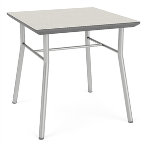 Lesro 20x20&quot Vancouver Square Reception End Table  in Light Gray