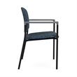 Lesro Vancouver Upholstered Reception Chair in Blue (Set of 2)