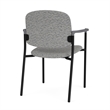 Lesro Vancouver Upholstered Reception Chair in Gray (Set of 2)