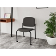 Lesro Vancouver Armless Reception Chair with Caster in Dark Gray (Set of 2)