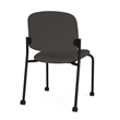 Lesro Vancouver Armless Reception Chair with Caster in Dark Gray (Set of 2)