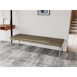 Lesro Vancouver Upholstered Reception 3 Seat Bench in Brown