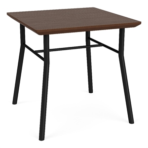 Lesro 20x20&quot Vancouver Square Reception End Table  in Dark Brown