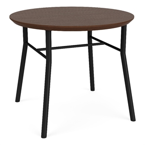 Lesro 20x20&quot Vancouver Round Reception End Table  in Dark Brown