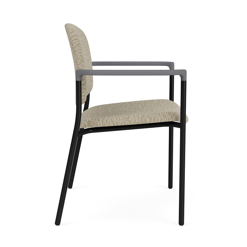 Lesro Vancouver Wide Upholstered Reception Guest Chair in Beige (Set of 2)