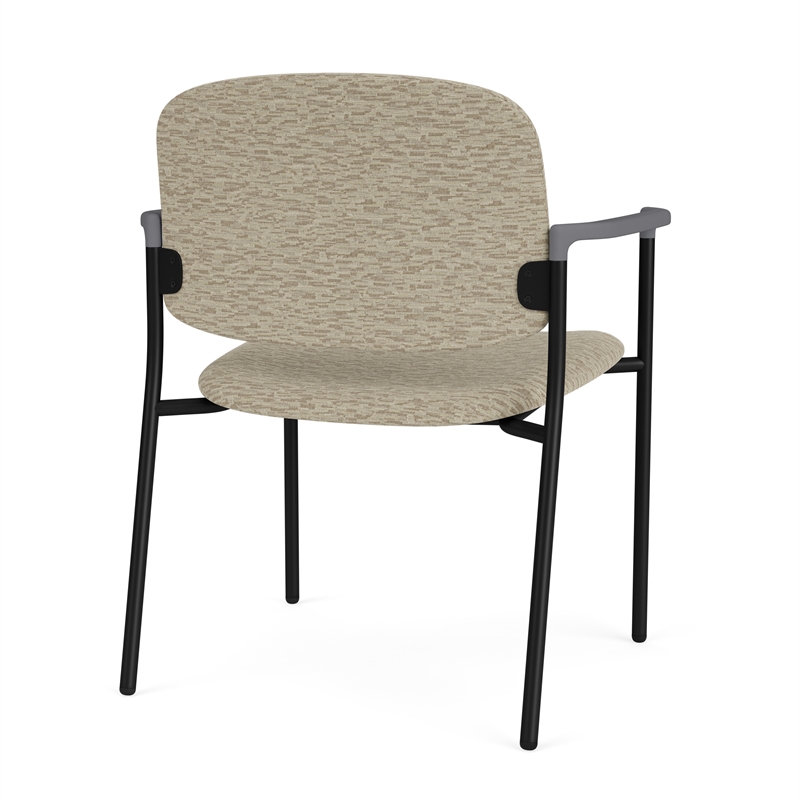 Lesro Vancouver Wide Upholstered Reception Guest Chair in Beige (Set of 2)