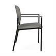 Lesro Vancouver Wide Upholstered Reception Guest Chair in Gray (Set of 2)