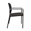 Lesro Vancouver Wide Upholstered Reception Guest Chair in Gray (Set of 2)
