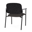 Lesro Vancouver Wide Upholstered Reception Guest Chair in Gray (Set of 2)